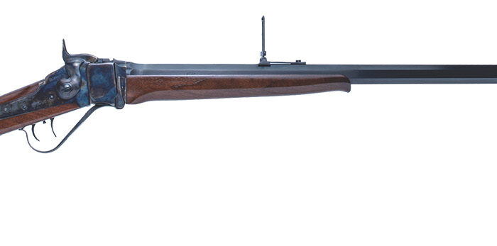 Cimarron AS150 1874 Sharps Sporting 45-70 Gov 1rd 32" Blued Barrel, Color Case Hardened Receiver, Walnut Fixed Straight Stock