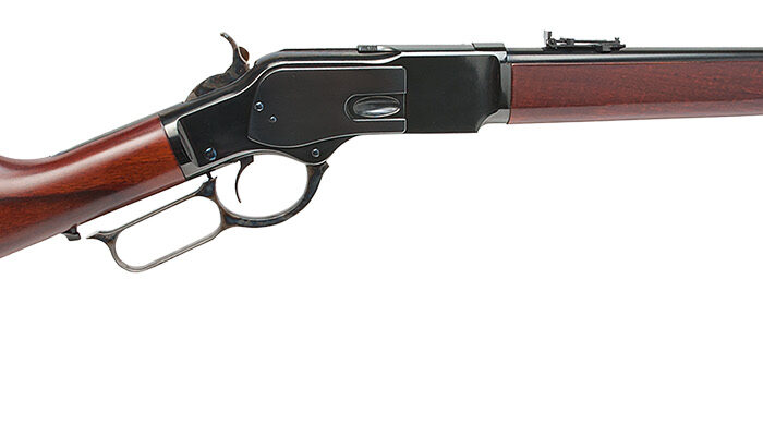 Cimarron CA2057AS1 1873 US Marshal Indian Territory Carbine 357 Mag 9+1 18.50" Blued Round Barrel, Fixed Walnut Stock