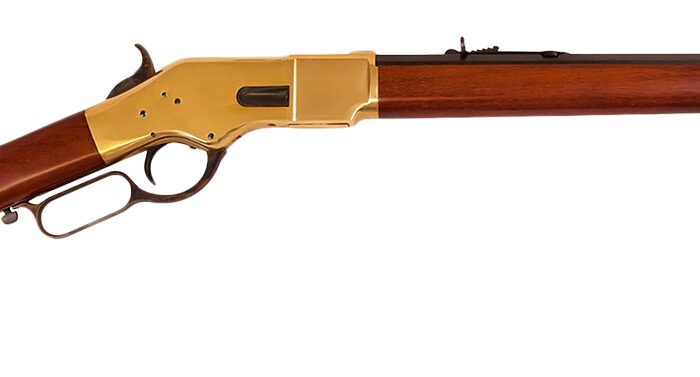 Cimarron CA221 1866 Yellowboy Short 38 Special 10+1 20" Blued Octagon Barrel, Brass Receiver, Fixed Walnut Stock