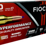 Fiocchi 6CMTT Hyperformance 6mmCreedmoor 80gr Barnes Tipped TSX 20 Per Box/10 Case 1 171653