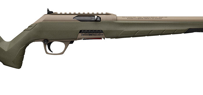 Winchester Repeating Arms 521158102 Wildcat SR 22 LR 10+1 16.50" Flat Dark Earth Button Rifled Barrel, Flat Dark Earth Picatinny Rail Polymer Receiver, Adj Cheek Piece & LOP OD Green Synthetic Stock