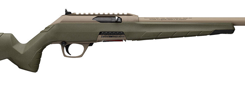 Winchester Repeating Arms 521158102 Wildcat SR 22 LR 10+1 16.50" Flat Dark Earth Button Rifled Barrel, Flat Dark Earth Picatinny Rail Polymer Receiver, Adj Cheek Piece & LOP OD Green Synthetic Stock