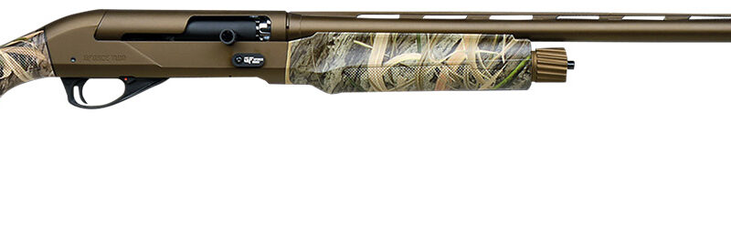 Gforce Arms GFTWO1228MO2 Two  12 Gauge Semi-Auto 3" 28" Bronze Cerakote Vent Rib Barrel, Bronze Cerakote Receiver, Adj Shim Mossy Oak Habitat Synthetic Stock
