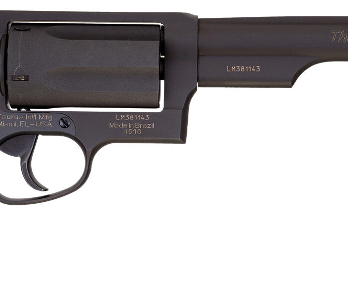 Taurus 2441061T Judge  45 Colt (LC)/410 Bore 5rd 6.50" Matte Black Oxide Steel Barrel, Cylinder & Frame, Black Ribber Grip, Exposed Hammer