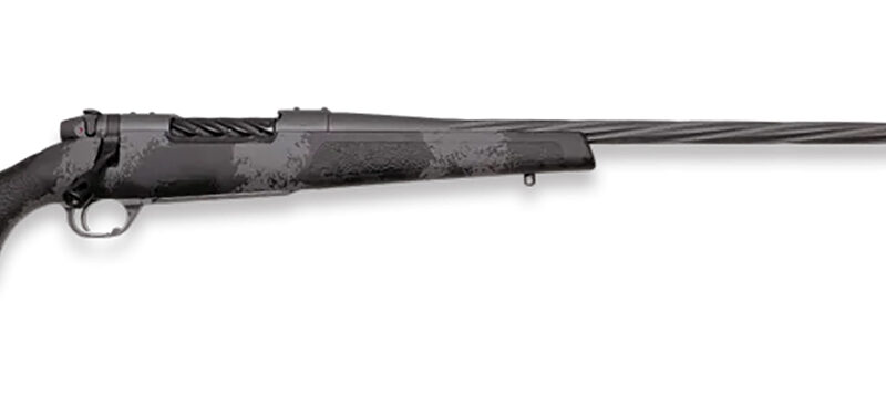 Weatherby MLW01N300NR8B Mark V Live Wild 300 Win 3+1 28" Carbon Gray Cerakote Spiral Fluted Barrel Black/Gray Sponge Pattern/Polymer Stock