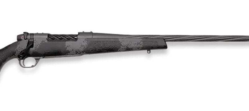 Weatherby MLW01N306SR6B Mark V Live Wild 30-06 Springfield 4+1 26" Carbon Gray Cerakote Spiral Fluted Barrel Black/Gray Sponge Pattern/Polymer Stock