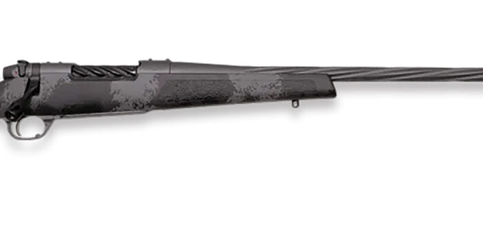 Weatherby MLW01N7M8RR4B Mark V Live Wild 7mm-08 Rem 4+1 24" Carbon Gray Cerakote Spiral Fluted Barrel Black/Gray Sponge Pattern/Polymer Stock