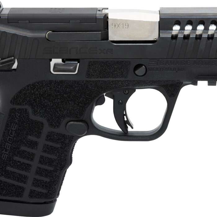 Savage Arms 67052 Stance XR 9mm 13+1 3.20" Natural Black Nitride Ported Stainless Steel Slide Black Glass Filled Nylon Grip Ambidextrous
