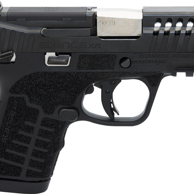 Savage Arms 67052 Stance XR 9mm 13+1 3.20" Natural Black Nitride Ported Stainless Steel Slide Black Glass Filled Nylon Grip Ambidextrous