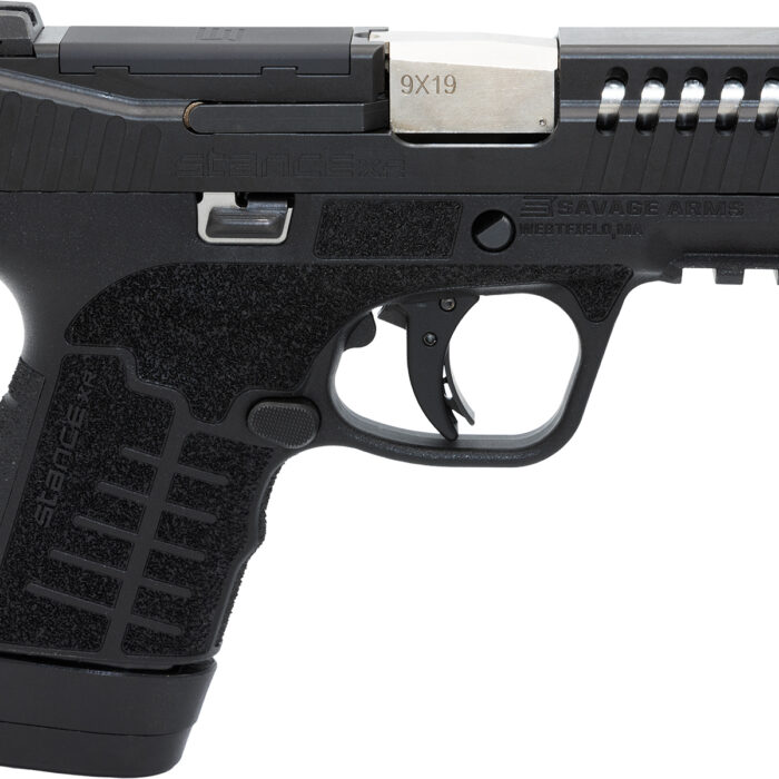 Savage Arms 67062 Stance XR 9mm 13+1 3.20" Natural Black Nitride Ported Stainless Steel Slide Black Glass Filled Nylon Grip Ambidextrous