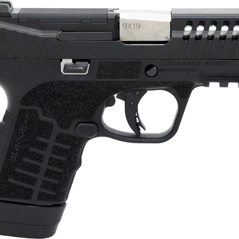 Savage Arms 67062 Stance XR 9mm 13+1 3.20" Natural Black Nitride Ported Stainless Steel Slide Black Glass Filled Nylon Grip Ambidextrous