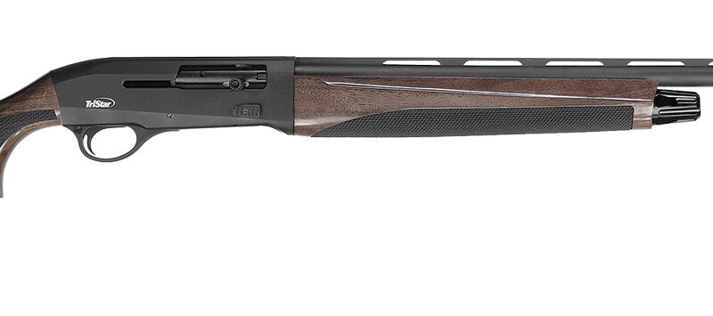 TriStar 20236 Raptor II  Youth 20 Gauge Semi-Auto 3" 5+1 24" Black Vent Rib Steel Barrel, Black Steel Receiver, Fixed Walnut Synthetic Stock