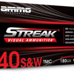 Ammo Inc 40180TMCSTRKRED50 Streak Visual (RED) 40S&W 180gr Total Metal Case 50 Per Box/20 Case 2 173067