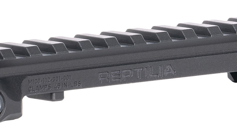 Reptilia LLC 100269 RMU Mount 12 Slot Black 7075-T6 Aluminum Mil-Spec 1913 Picatinny Rail Mount