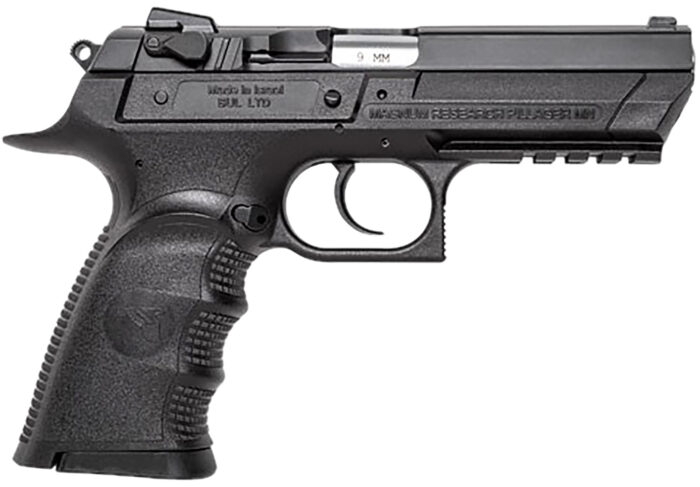 Magnum Research BE99153RL Baby Eagle III  9mm 15+1 4.43" Black Oxide Carbon Steel Slide Black Textured