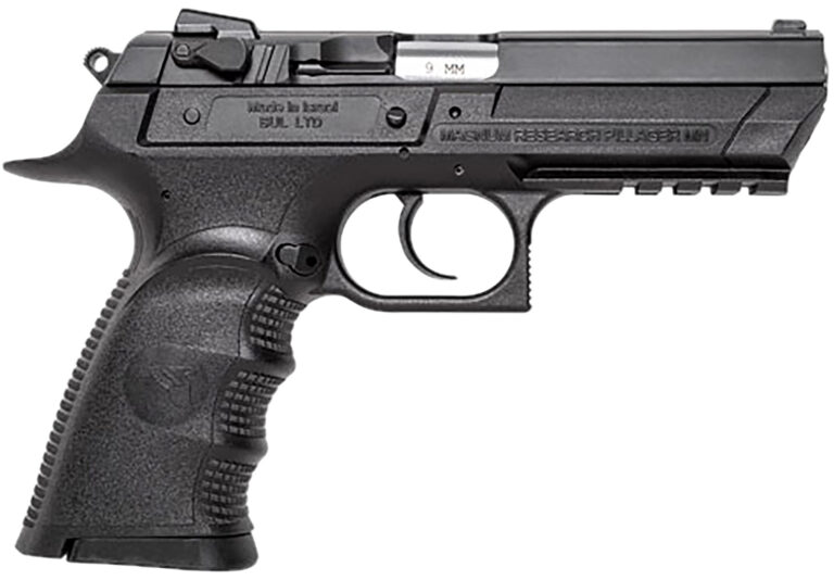 Magnum Research BE99153RL Baby Eagle III  9mm 15+1 4.43" Black Oxide Carbon Steel Slide Black Textured