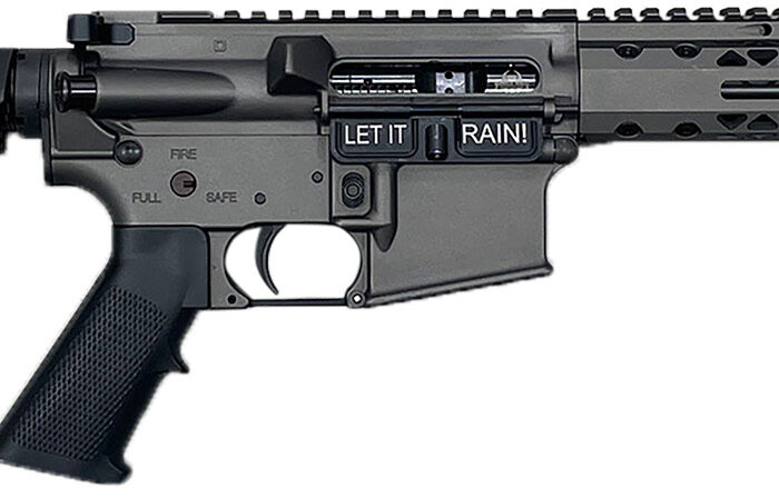 Black Rain Ordnance BRO24102501 Spec15  556 NATO 7" Black Nitride Steel Barrel, Tungsten Gray Cerakote Receiver, Black Stock