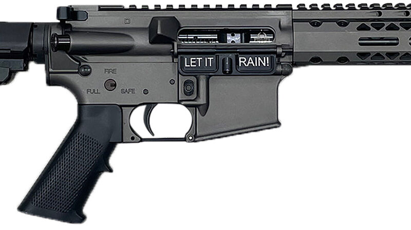 Black Rain Ordnance BRO24102501 Spec15  556 NATO 7" Black Nitride Steel Barrel, Tungsten Gray Cerakote Receiver, Black Stock
