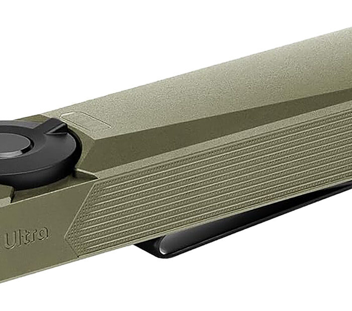 Olightstore Usa Inc ARKFELDULTRACLASS3R Arkflex EDC Flashlight Olive Aluminum White Light LED 1400 Lumens 103 Meters Beam Distance