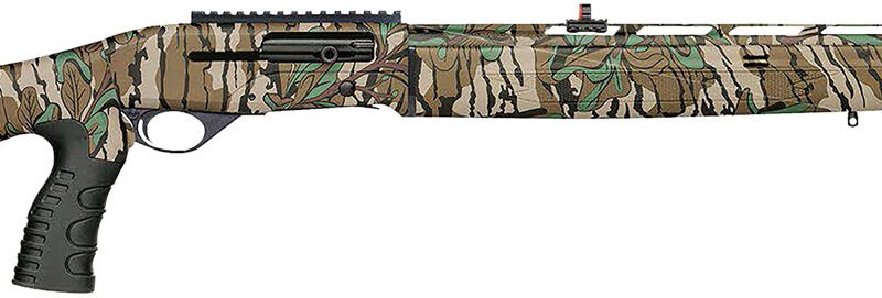 Mossberg 75810 SA-410 Tactical 410 Gauge Semi-Auto 3" 4+1 22" Mossy Oak Greenleaf Vent Rib Barrel, Mossy Oak Greenleaf Picatinny Rail Receiver, Fixed w/Pistol Grip Synthetic Stock