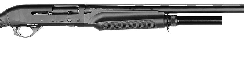 Four Peaks Imports 12073 AKSA Arms S2 12 Gauge 3" 5+1 28" Chrome Plated 7075-T6 Aluminum Receiver Black Synthetic Stock