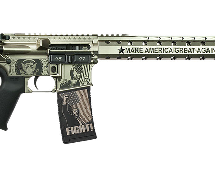 Black Rain Ordnance 24111203S Trump FX Custom Limited Edition 5.56 NATO 30+1 Silver Spec 15