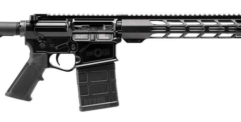 Patriot Ordnance Factory 02357  LMR Base 308 Win 20+1 16.50" Black Aluminum Receiver A2 Style Grip