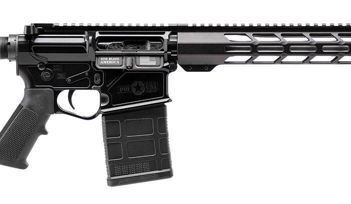 Patriot Ordnance Factory 02358  LMR Base 308 Win 10+1 16.50" Black Aluminum Receiver A2 Style Grip