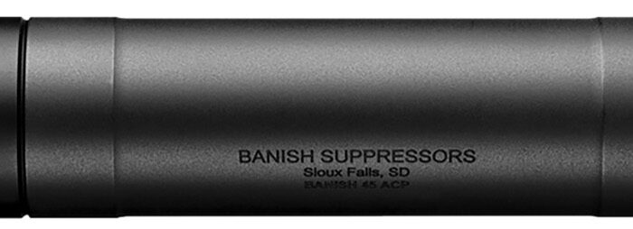 Banish(Silencer Central) BANISH45 Banish 45  45Cal 1.375" Black Aluminum/Titanium .578"x28
