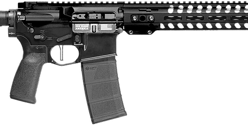 Patriot Ordnance Factory 02048 Minuteman  300 Blackout 30+1 13.75" Black Nitride Barrel/ Black Aluminum Receiver Picatinny Rail