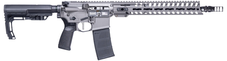 Patriot Ordnance Factory 02049 Minuteman  300 Blackout 30+1 13.75" Black Nitride Barrel/ Tungsten Cerakote Aluminum Receiver Picatinny Rail