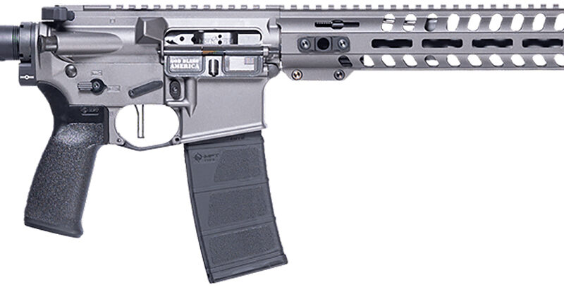 Patriot Ordnance Factory 02049 Minuteman  300 Blackout 30+1 13.75" Black Nitride Barrel/ Tungsten Cerakote Aluminum Receiver Picatinny Rail
