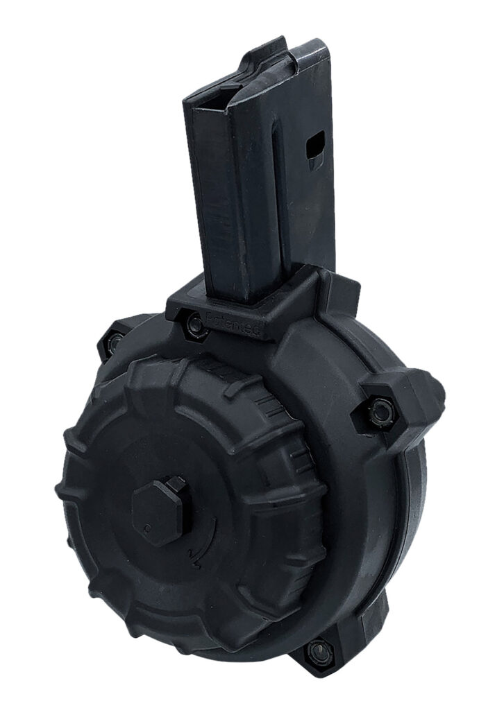 ProMag DRMA108   50rd Drum 6.8 SPC Fits AR-15 Black DuPont Zytel Polymer