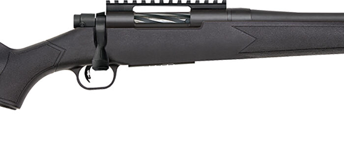 Mossberg 28227 Patriot Carbine 22-250 Rem 5+1 18" Matte Blued Threaded Bull Barrel, Matte Blued Picatinny Rail Receiver, Black Fixed Synthetic Stock