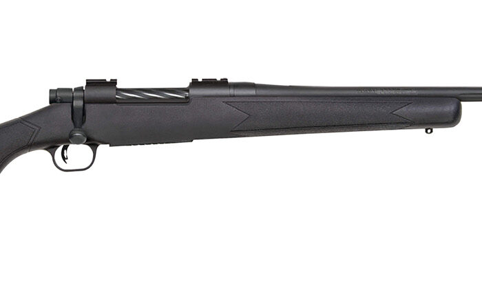 Mossberg 28233 Patriot Carbine 6.5 PRC 5+1 20" Matte Blued Threaded Bull Barrel, Matte Blued Picatinny Rail Receiver, Black Fixed Synthetic Stock