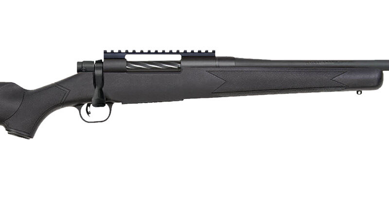 Mossberg 28235 Patriot Carbine 7mm PRC 3+1 20" Matte Blued Threaded Bull Barrel, Matte Blued Picatinny Rail Receiver, Black Fixed Synthetic Stock