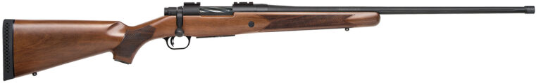 Mossberg 28236 Patriot  Full Size 6.5 PRC 4+1 24" Matte Blued Fluted Threaded Barrel, Drilled & Tapped Matte Blued Stainless Steel Receiver, Walnut Fixed Stock