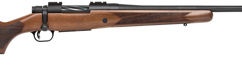 Mossberg 28236 Patriot  Full Size 6.5 PRC 4+1 24" Matte Blued Fluted Threaded Barrel, Drilled & Tapped Matte Blued Stainless Steel Receiver, Walnut Fixed Stock
