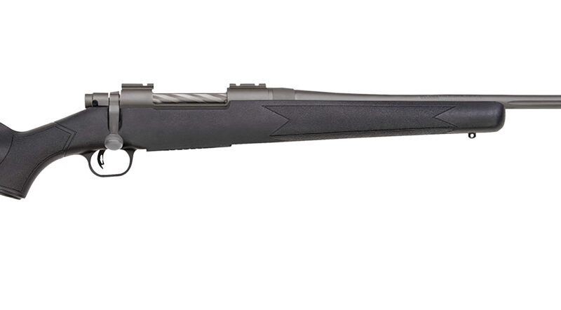 Mossberg 28262 Patriot  Full Size 400 Legend 4+1 20" Stainless Cerakote Threaded Barrel, Drilled  Stainless Cerakote Stainless Steel Receiver, Black Fixed Synthetic Stock