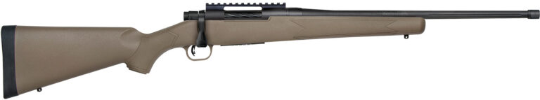 Mossberg 28263 Patriot Predator Full Size 400 Legend 4+1 20" Matte Blued Threaded Barrel, Matte Blued Picatinny Rail Receiver, Fixed Flat Dark Earth Synthetic Stock