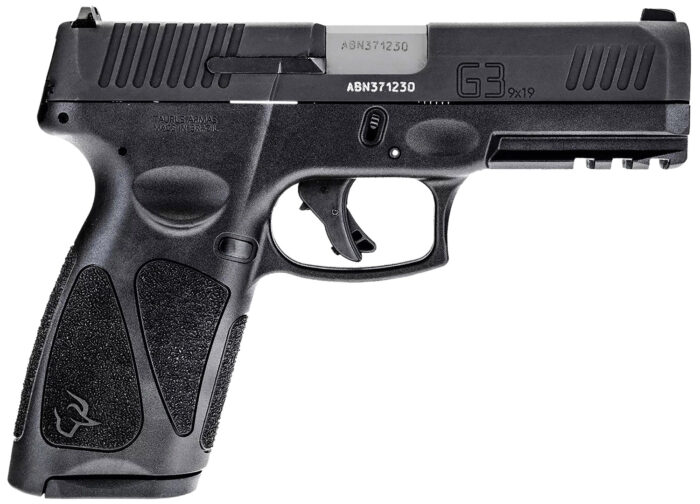Taurus 1-G3BSR9041 G3  Full Size Frame 9mm 17+1 4" Matte Stainless Steel Barrel, Matte Black Serrated Alloy Steel Slide, Black Polymer Frame w/Picatinny Rail, Textured Grip