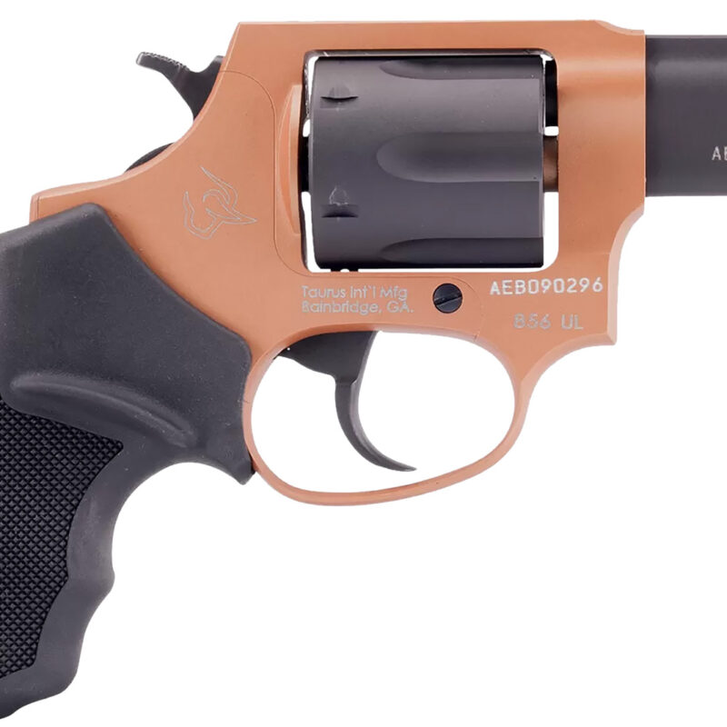 Taurus 285621ULC22 856 Ultra-Lite 38 Special 6rd 2" Matte Black Cylinder Cerakote Copper Transfer Bar Safety