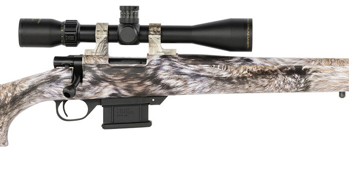 Howa HMA60804FY M1500 Mini Action Full Size 6 ARC 5+1 20" Yote Camo Dip Threaded Barrel, Steel Receiver Drilled & Tapped, Fixed HTI Yote Synthetic Stock, Nikko Stirling GamePro 4-12x40mm