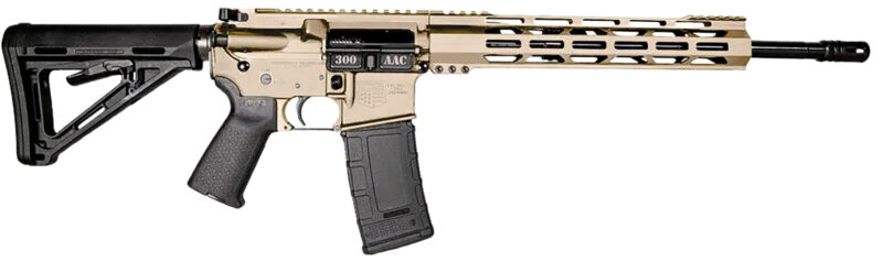 Diamondback DB1718B062 DB15  300 Blackout 30+1 Flat Dark Earth Cerakote Picatinny Rail Aluminum Receiver, Black Synthetic Stock