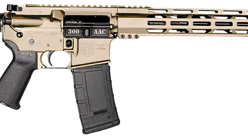 Diamondback DB1718B062 DB15  300 Blackout 30+1 Flat Dark Earth Cerakote Picatinny Rail Aluminum Receiver, Black Synthetic Stock