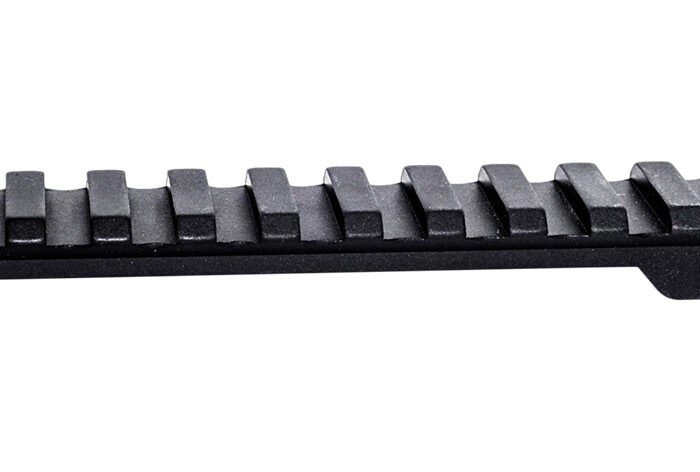 Weatherby P00252705 Picatinny Rail  Black Hardcoat Anodized Alloy Fits Weatherby Mark V Magnum 9-Lug Action
