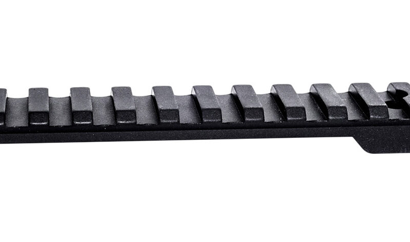 Weatherby P00252705 Picatinny Rail  Black Hardcoat Anodized Alloy Fits Weatherby Mark V Magnum 9-Lug Action