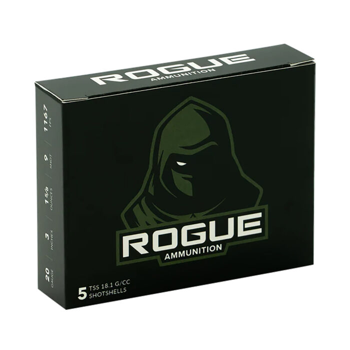 Rogue Ammunition RA-TSS-20-3-158-9 Rogue  20Gauge 3" 1 5/8oz 9Shot 5 Per Box/20 Case