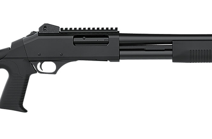 Dickinson LLC TAC4ST Tac-4 ST 12 Gauge Pump 3" 5+1 Black Steel Barrel, Matte Black Picatinny Rail Receiver, Adj Comb Synthetic Stock, Black Polymer Grip