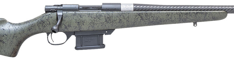 Howa HCE6ARCGRN 1500 Carbon Elevate 6mm ARC 20" Carbon Fiber Wrapped Threaded Barrel, Black Drilled & Tapped Steel Receiver, Fixed Stocky's OD Green w/Black Webbing Synthetic Stock, Right Hand